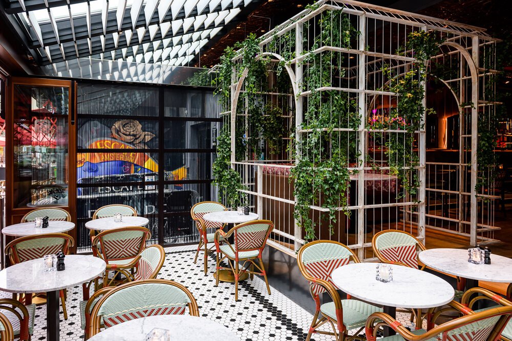 Sunroom birdcage arbour